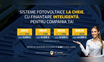 Leasing Sisteme Fotovoltaice pentru Companii – Parteneriat Solar One & BT Leasing